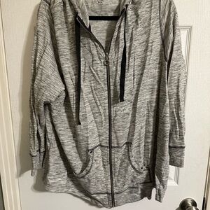 Gray Zip-Up Hoodie